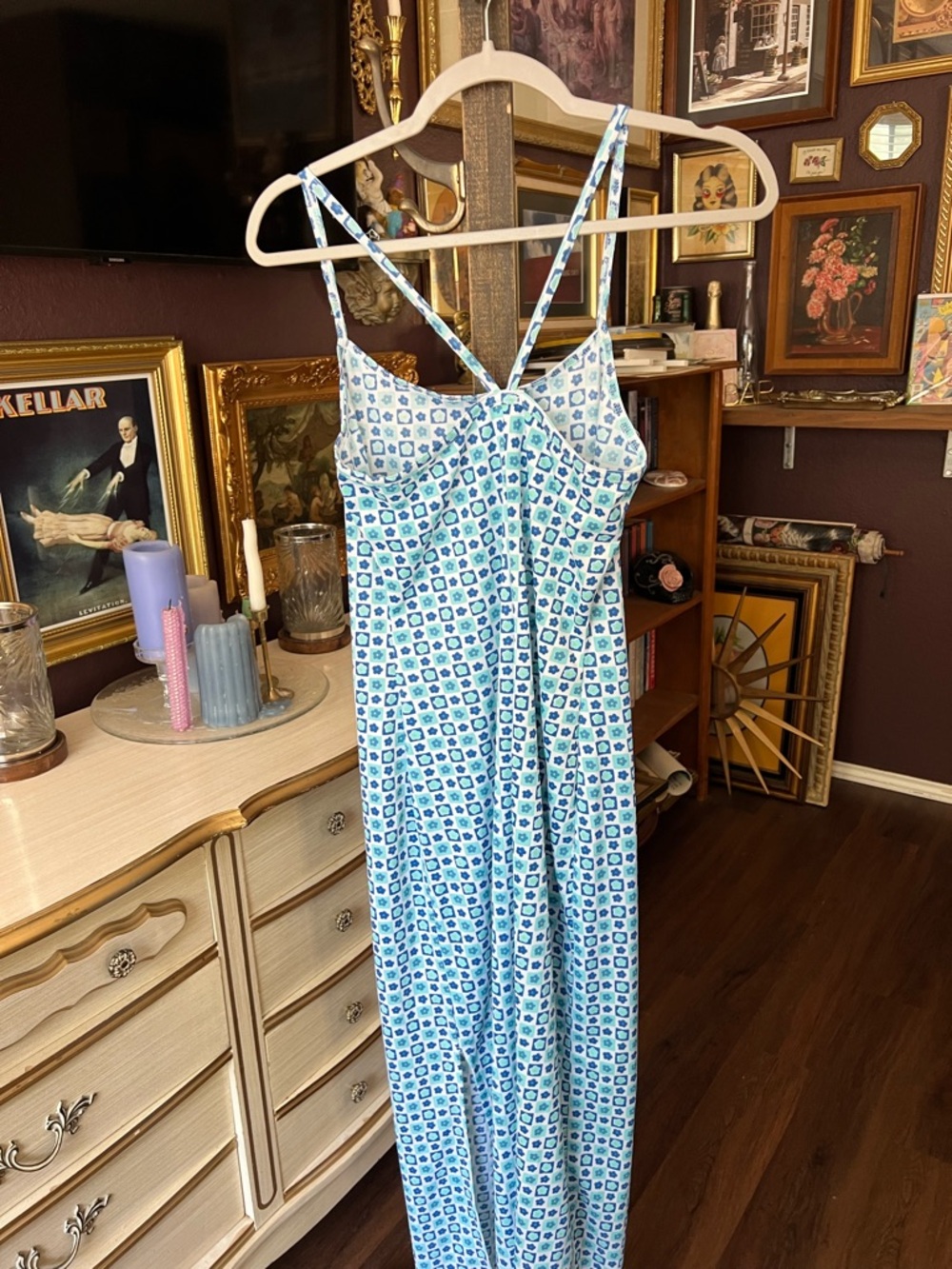 Y2K Maxi Dress Floral Medium - Picture 9 of 9